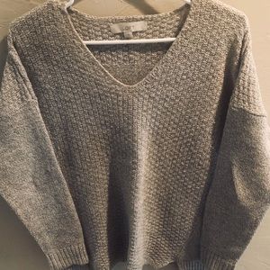 Gray Ann Taylor Loft Sweater